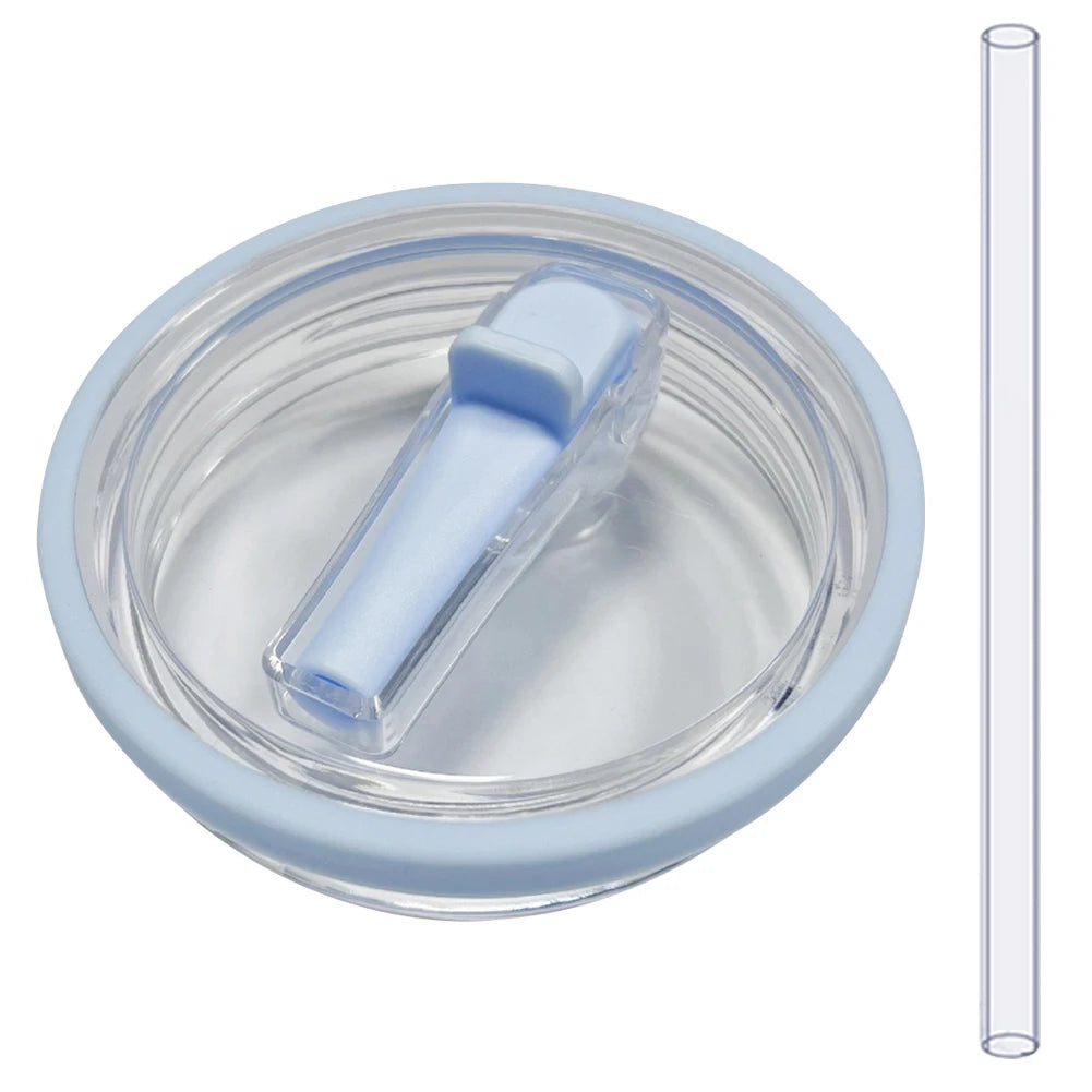 40Oz Tumbler Flip Straw Lid Replacement Spill Proof Resistant Tumbler Lid Reusable Spray Proof Tumbler Cover for stanley Cug