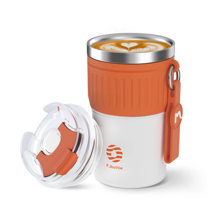 FEIJIAN-Stainless Steel Coffee Cup, Car Thermos Mug for Tea, Leak_Proof, Travel Thermo Cup, Gift Cup , 400ml