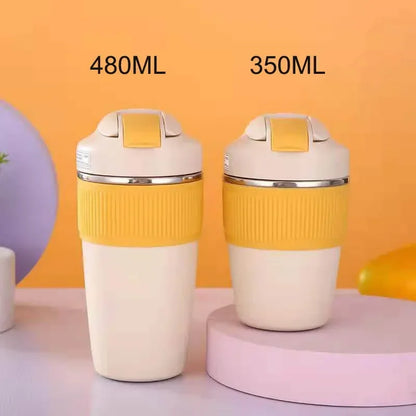 Cup Thermal Mug with Straw Isotherm Flask Tumbler Thermo for Water Bottle Stainles Steel Coffee Beer Cooler Waterproof Drinkware